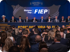 Evento de posse da Diretoria da FIEP eleita para o quadriênio 2023-2027